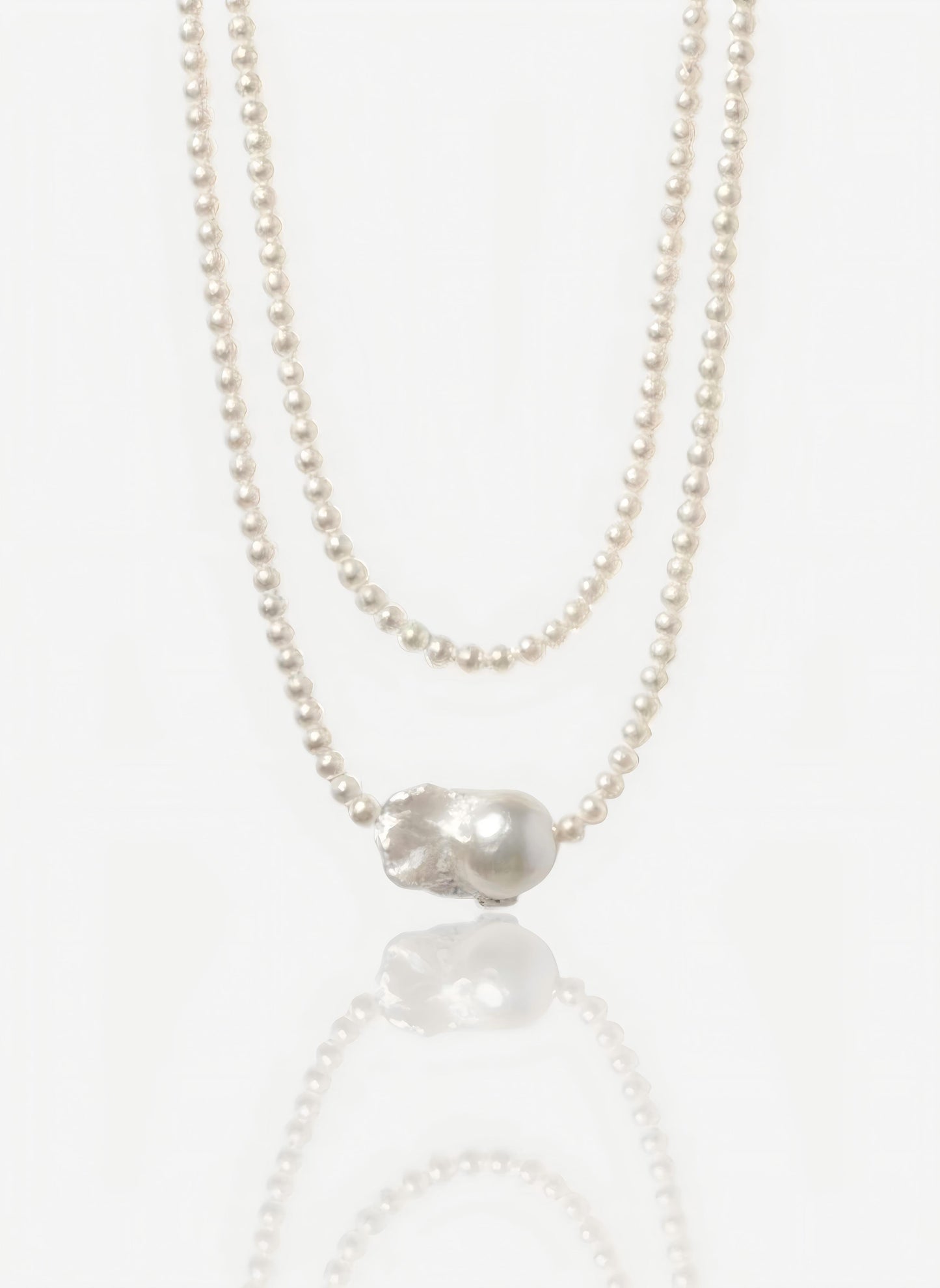 The Petite & Bold Layered Necklace Pearltide