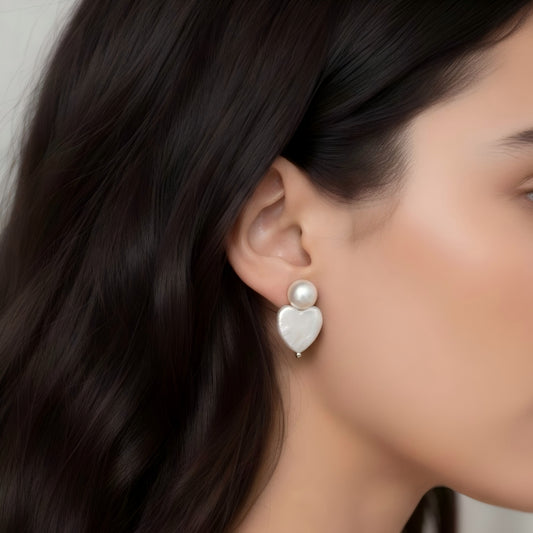 Subtle Sophistication. See how the heart-shaped silhouette beautifully frames the face, adding a romantic glow to your ensemble.