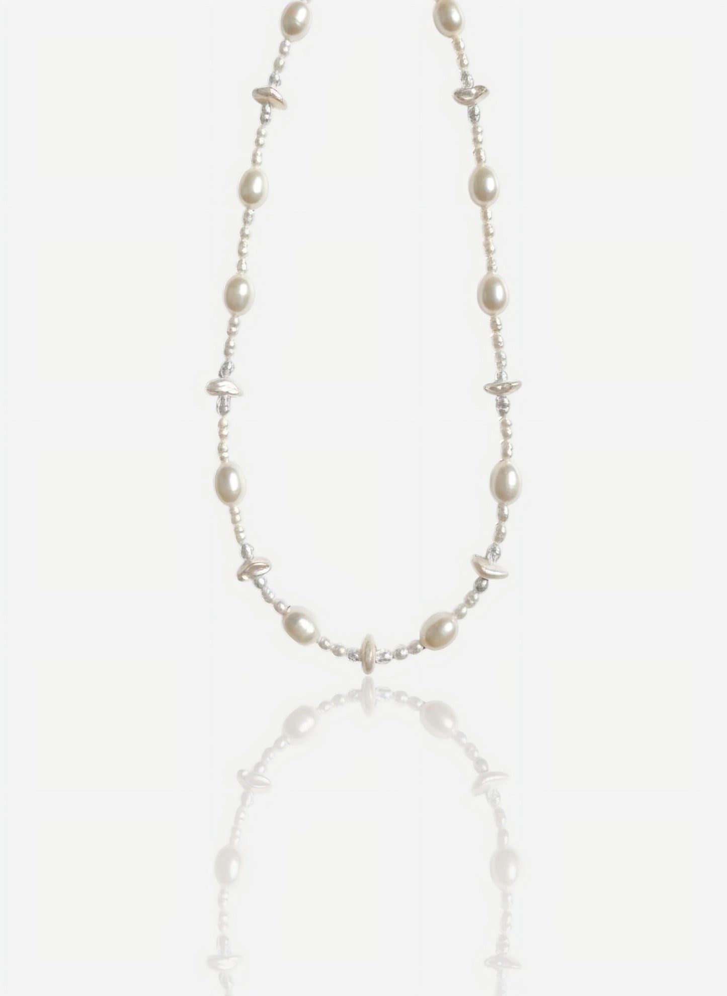Mixed Freshwater Pearl & Seed Bead Necklace Pearltide