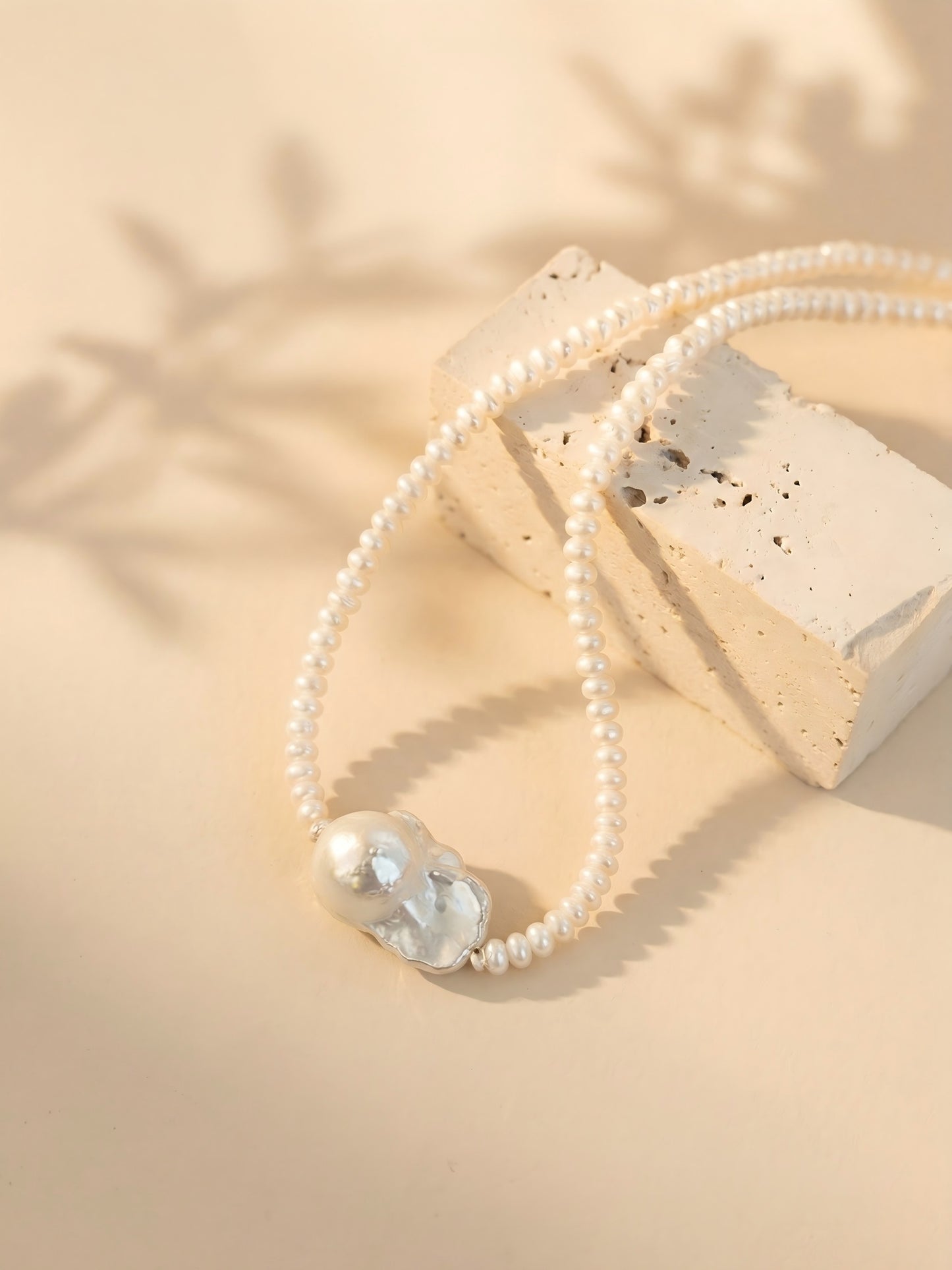 The Celestial Baroque Necklace Pearltide