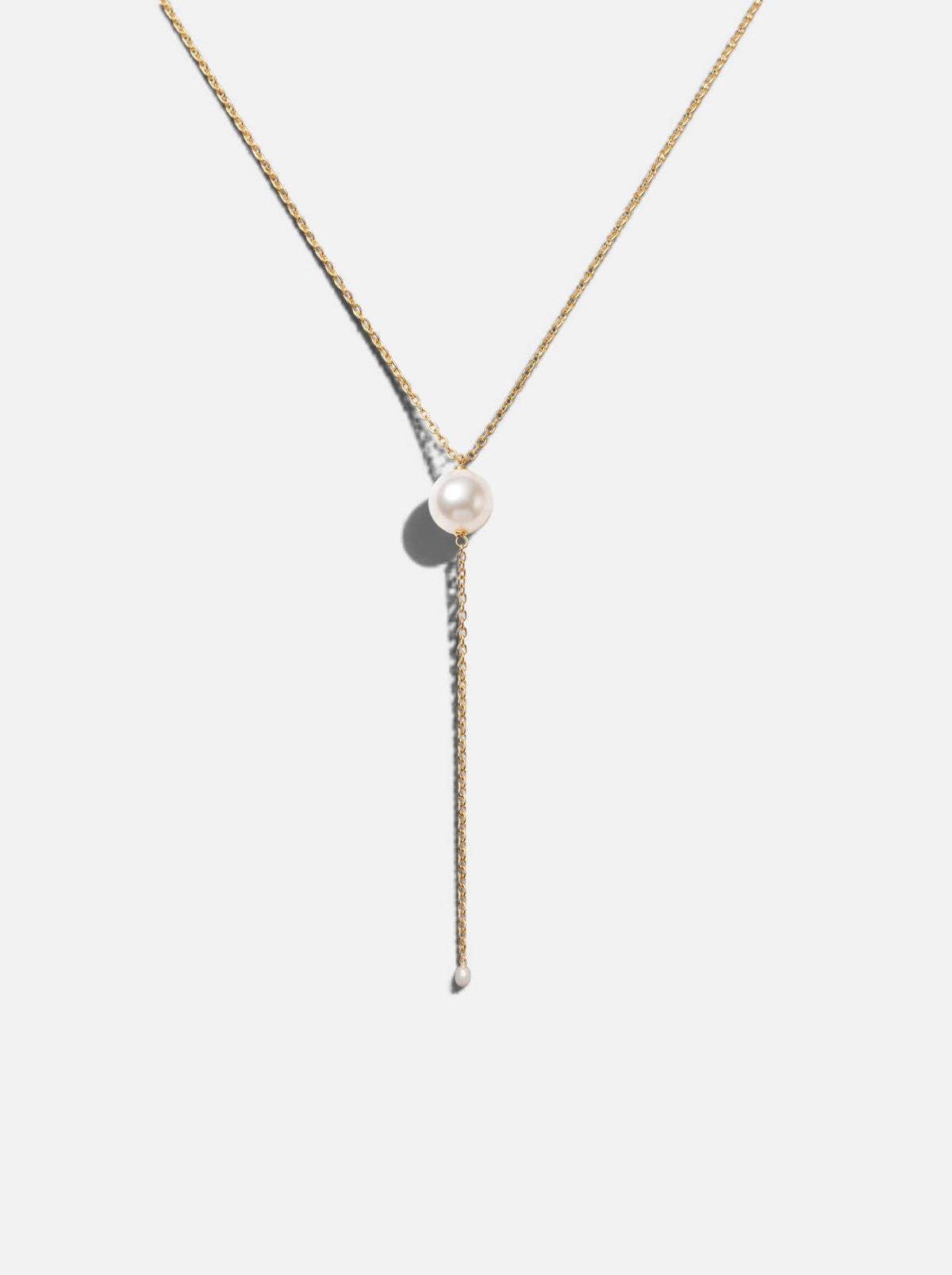 Solo Pearl Lariat Necklace Pearltide