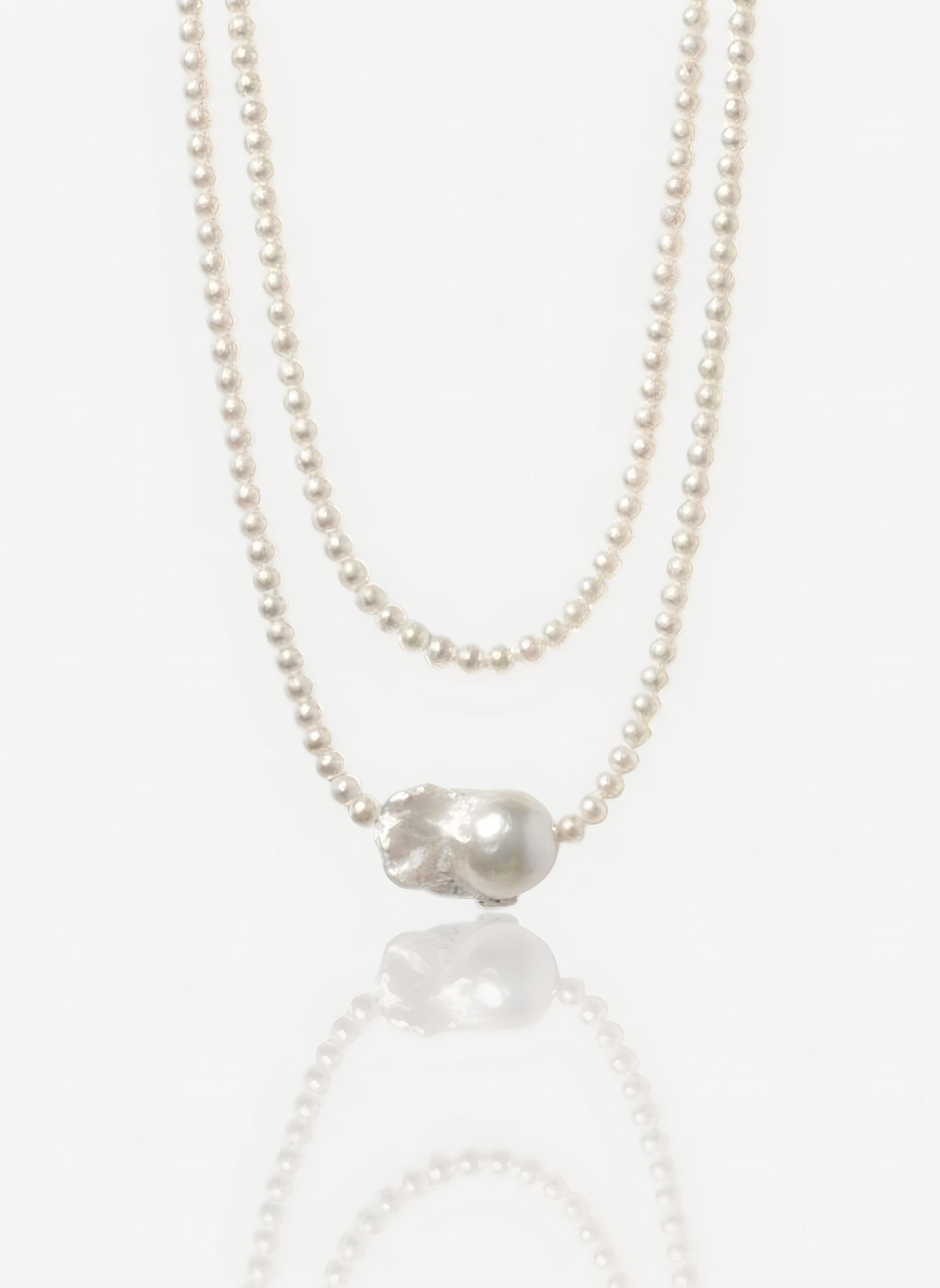 The Petite & Bold Layered Necklace Pearltide