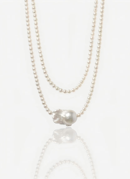 The Petite & Bold Layered Necklace Pearltide