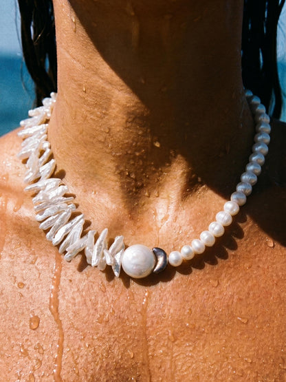 Eclipse-asymmetrical-pearl-jewelry-necklace Pearltide