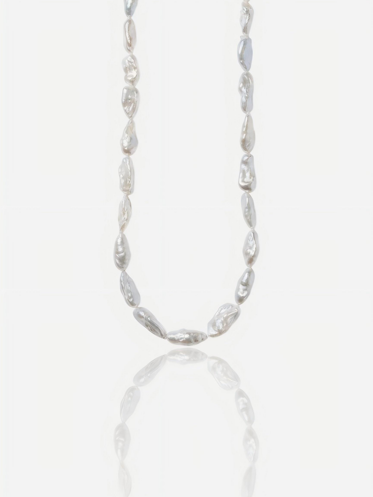 Ethereal Elongated Keshi Pearl Jewelry Necklace Pearltide