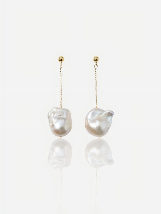 Seraphina Blush Baroque Pearl Jewelry Earrings Pearltide