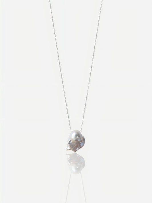 Violet Aura Iridescent Baroque Pearl Jewelry Necklace Pearltide