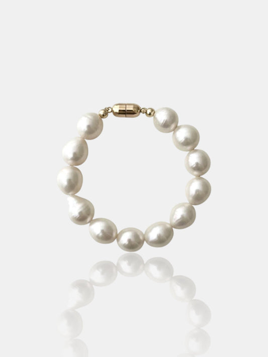 Baroque Pearl Bracelet with Magnetic Clasp Pearltide