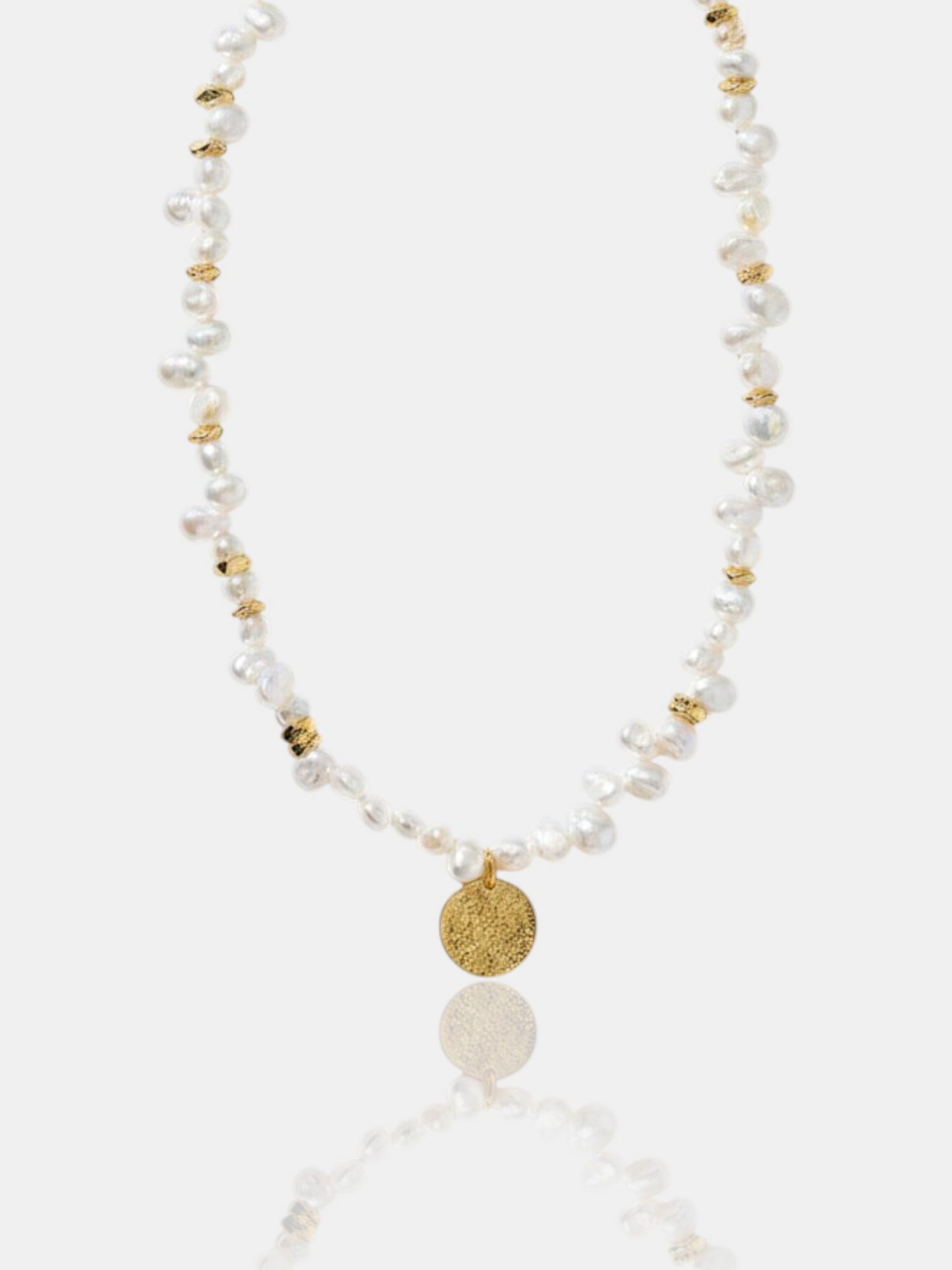 Mediterranean Sun-Kissed Pearl Necklace Pearltide