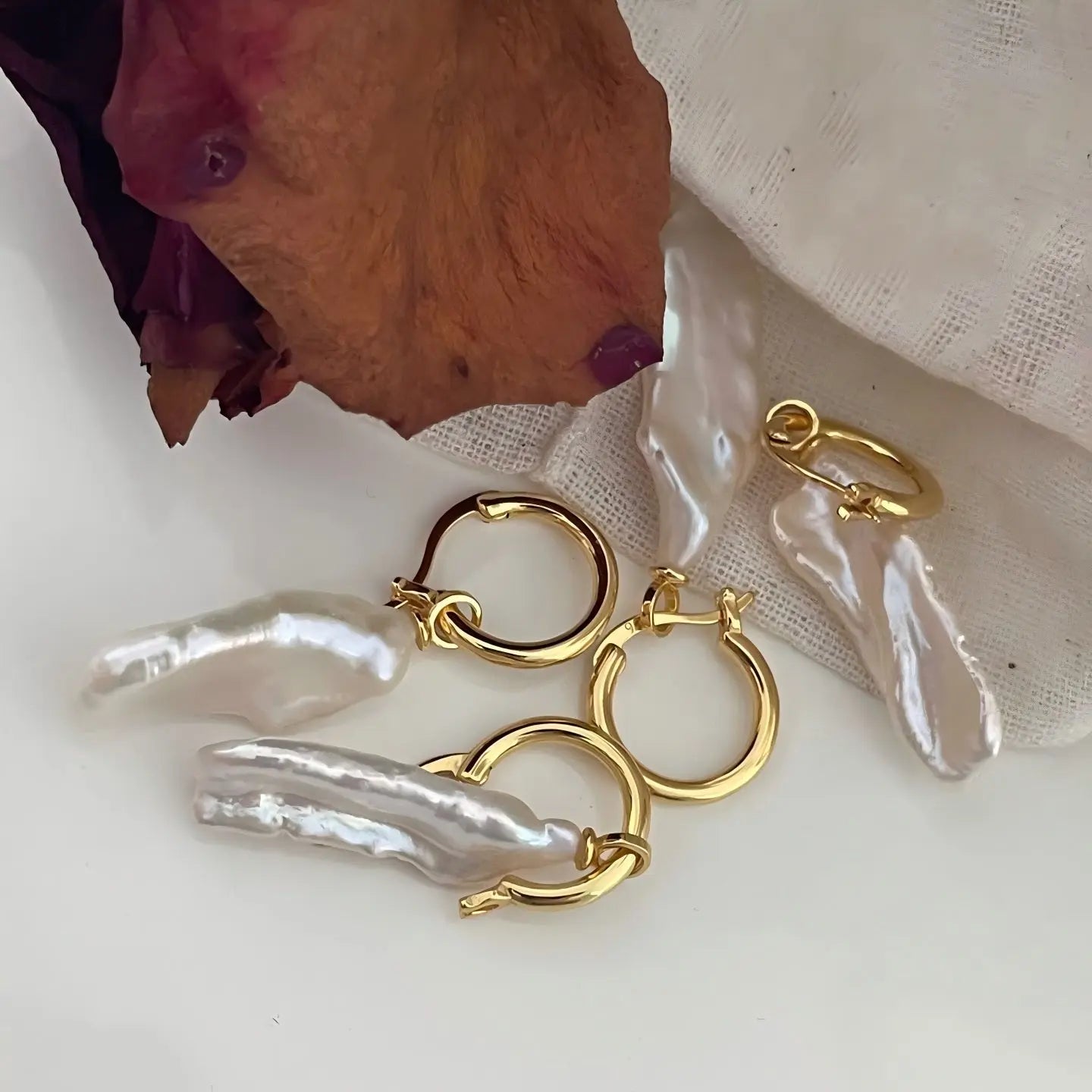 Unique Texture: High Luster Irregular Pearl Surface