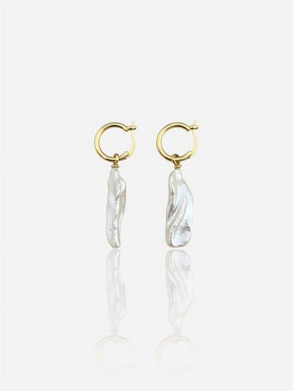 The Driftwood Baroque Pearl Drop Earrings Pearltide