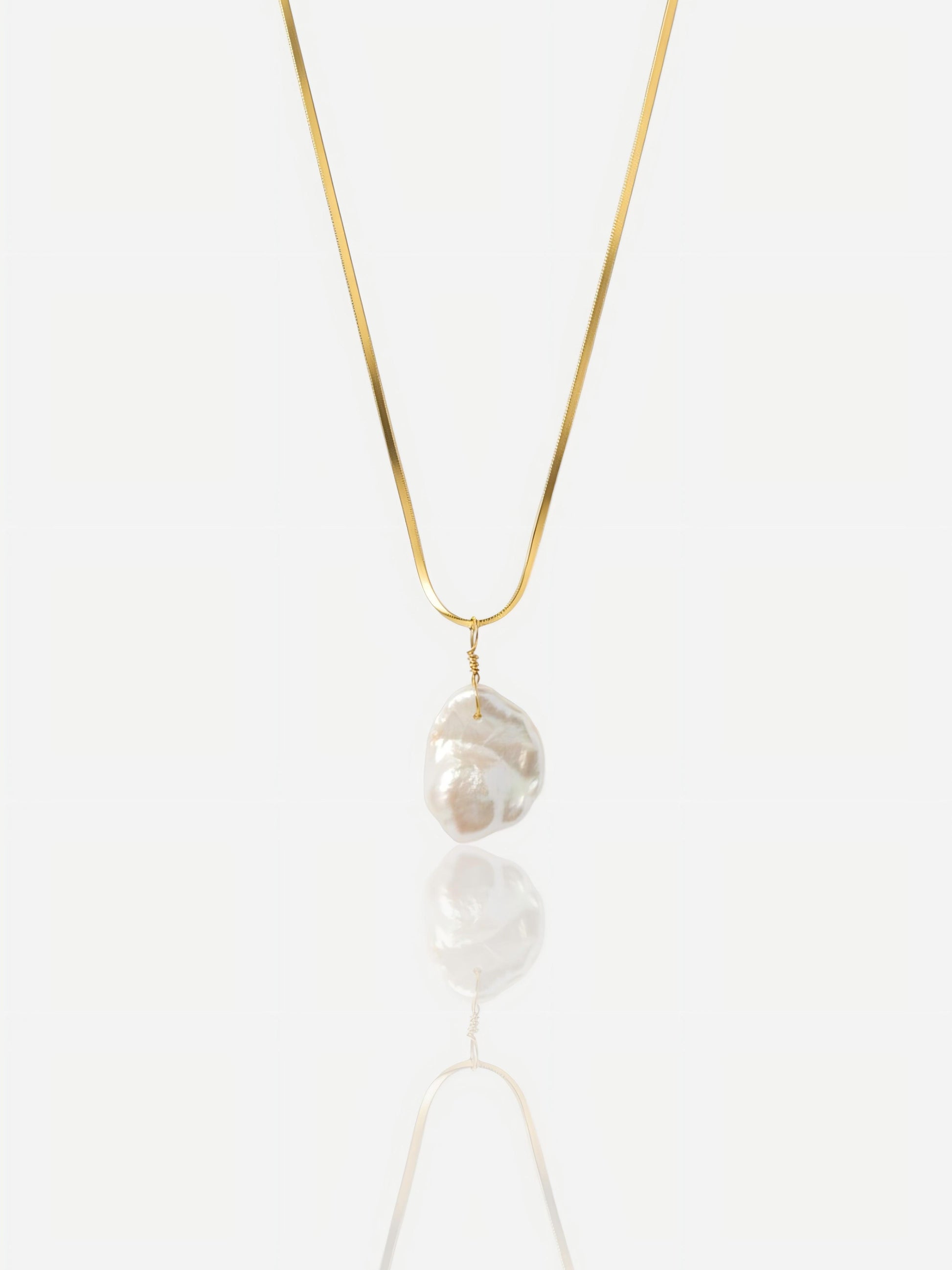 The Liquid Gold Baroque Pendant Pearltide