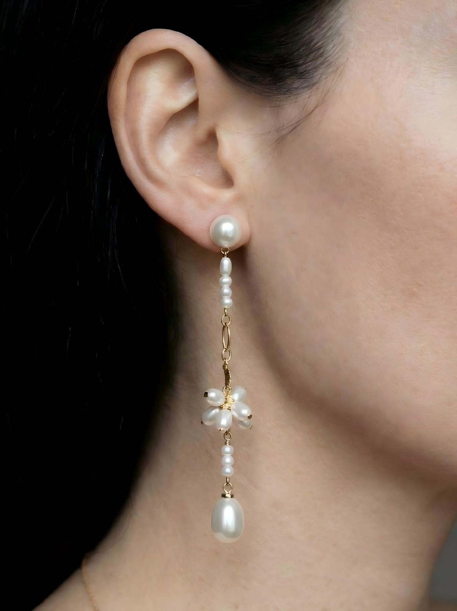 Vintage Bloom Pearl Drops Pearltide