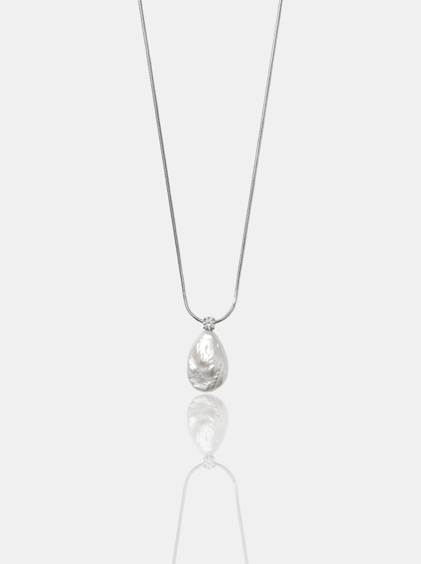 Teardrop Baroque Pearl Necklace Pearltide
