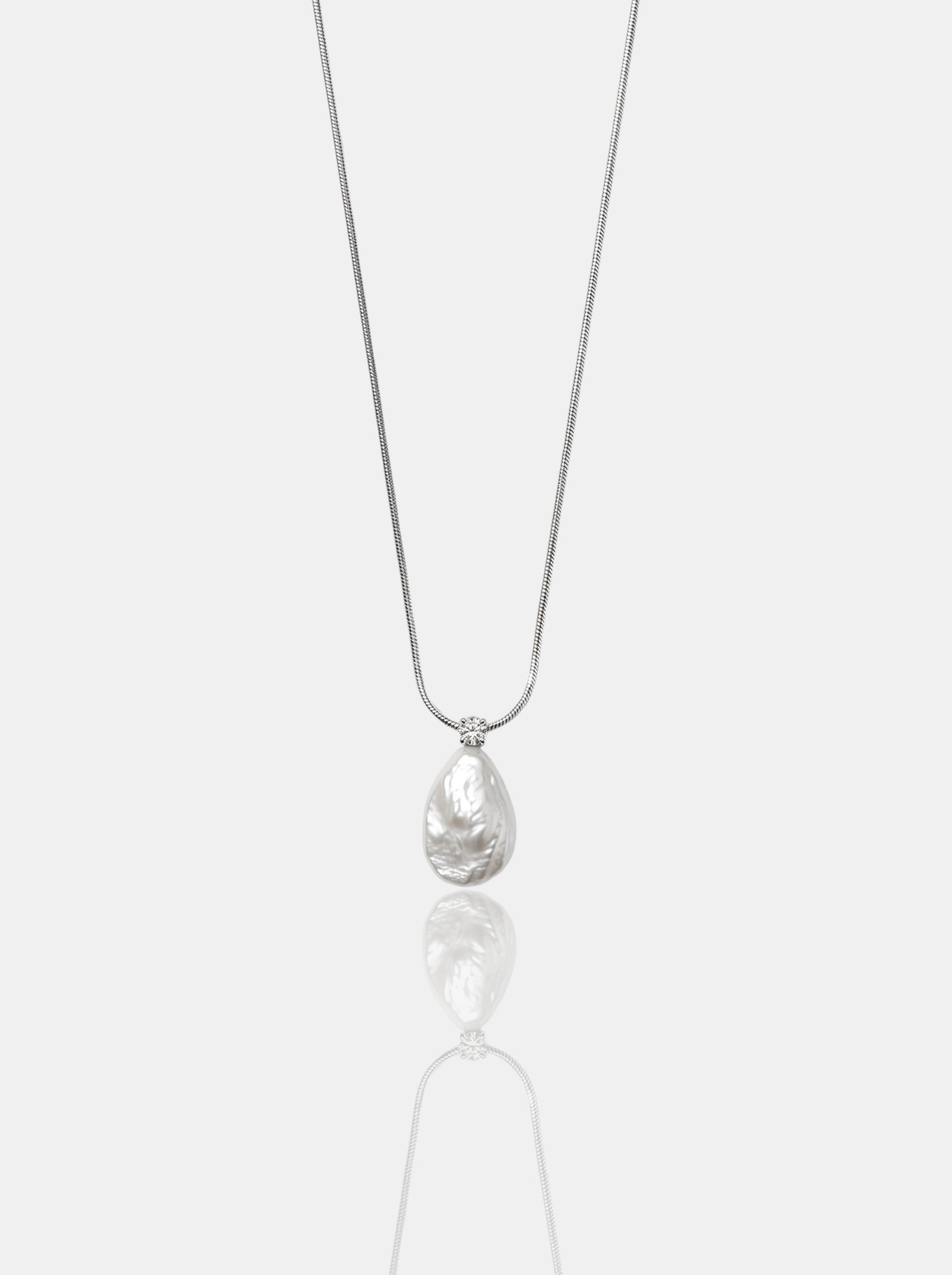 Teardrop Baroque Pearl Necklace Pearltide
