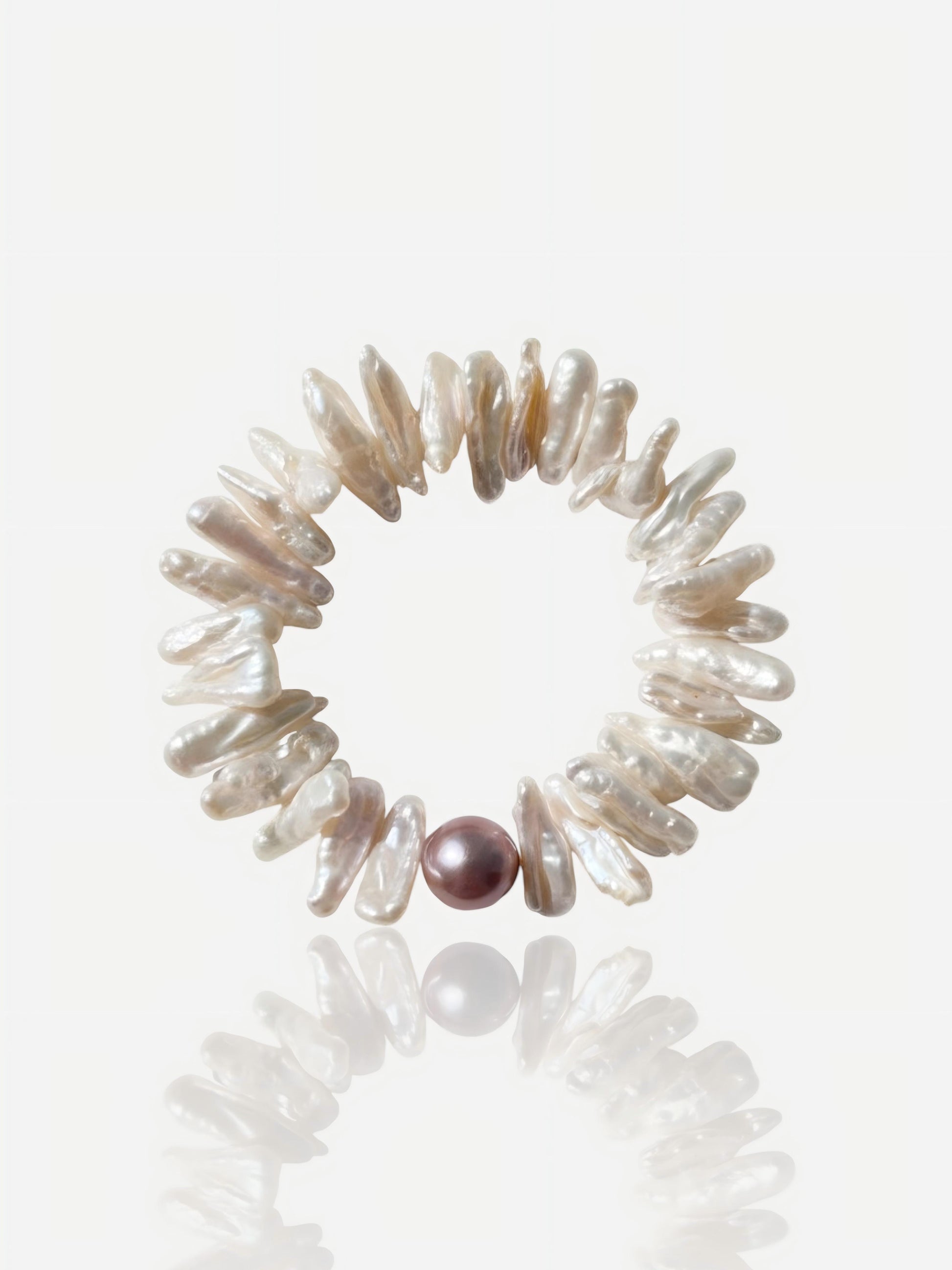 The "Soleil" Sunflower Keshi Pearl Bracelet Pearltide